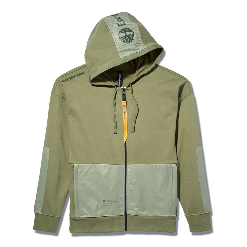 Sudadera Timberland Hombre Ecoriginal Ek+ Hoodie Verde Oliva - Chile TJB-785149